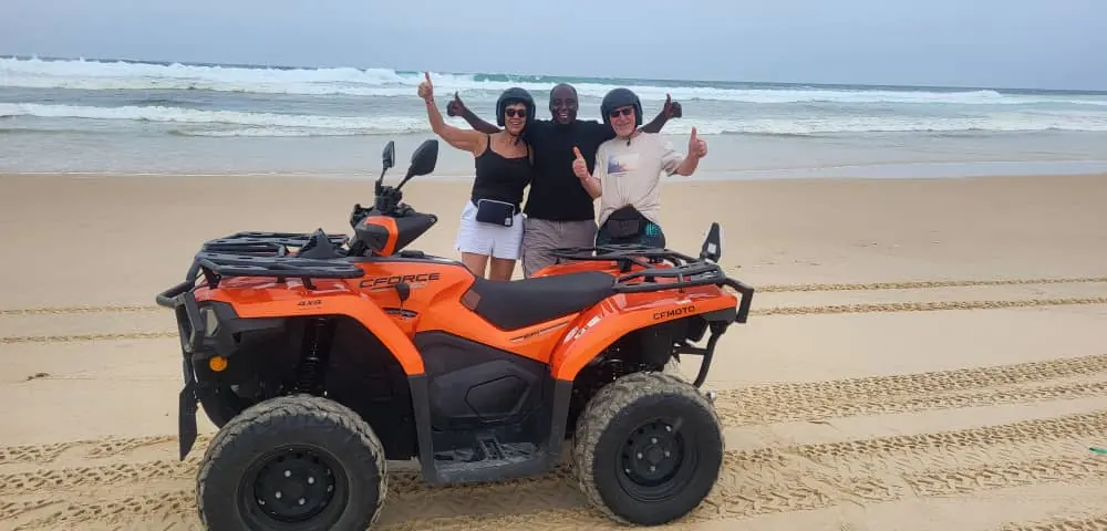 Quad bike on the beach
