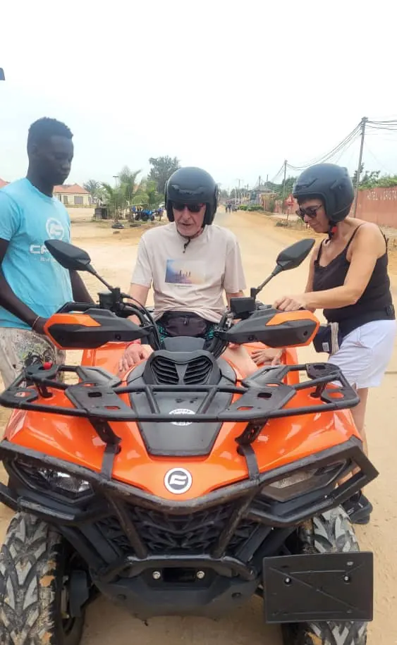 Départ en quad