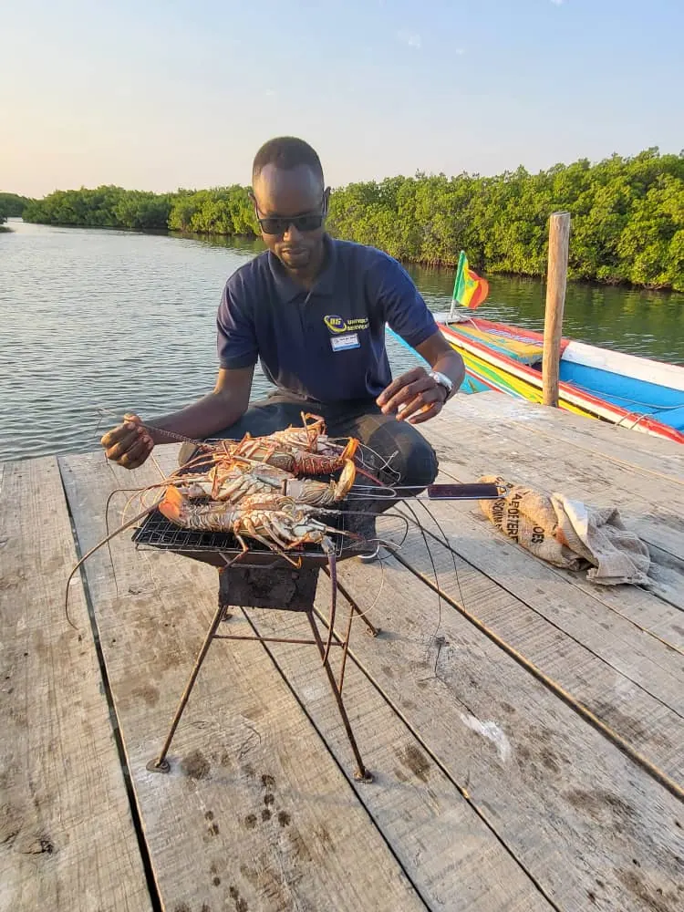 Langoustes sur le grill