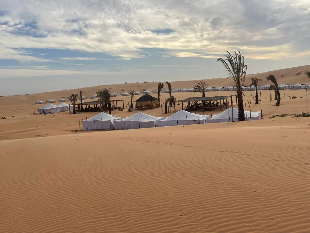 El campamento entre las dunas de Lompoul