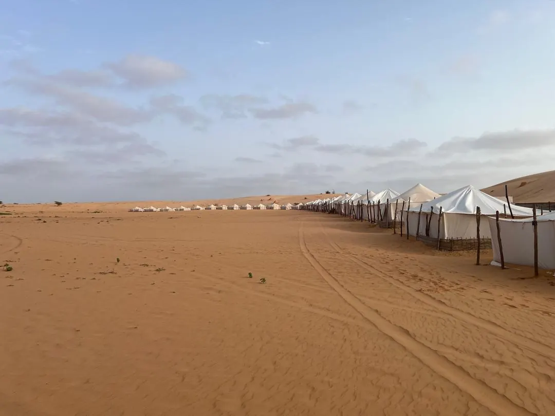 Panorámica del campamento de Lompoul
