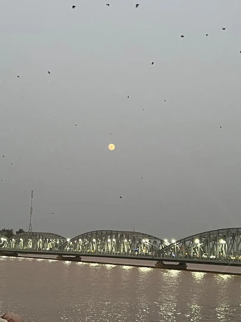 The Faidherbe Bridge at dusk