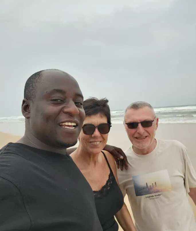 Smiling selfie on the beach